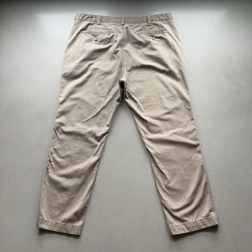 Daniel Cremieux Pant Mens Sz 40 X30 Khaki Straight Leg Flat Front stretch - Picture 8 of 8