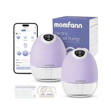 New Sealed Momfann Electric Breast Pump - Low Noise, Hands-Free, 180mL Bottle