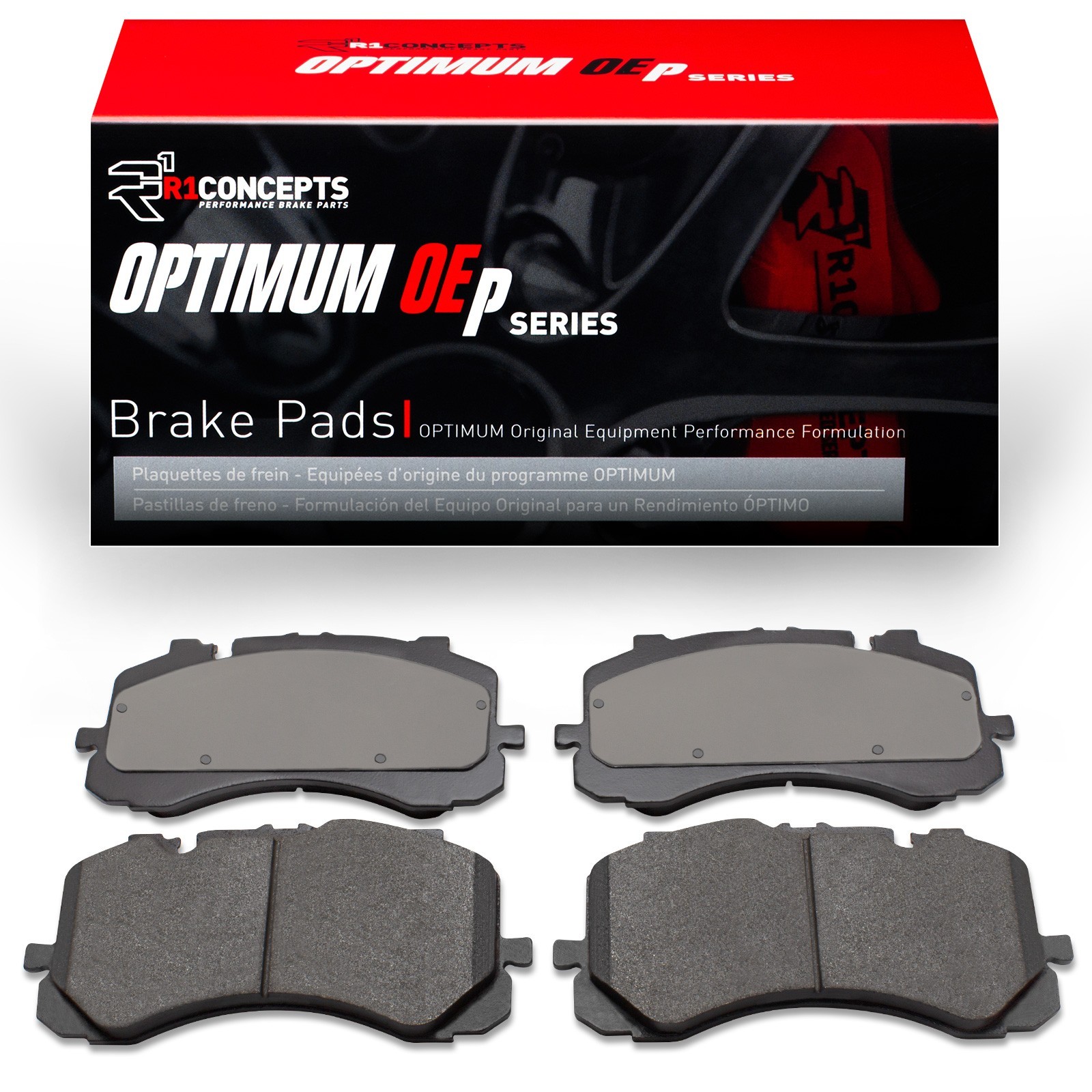 R1 Concepts Front Disc Brake Pad Set for 17-25 Bentley Bentayga (2551-2214-00)