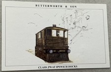 Butterworth Tea Card,SUFFOLK STEAM RAILWAYS,#17, L.N.E.R. IPSWICH DOCKS 1950