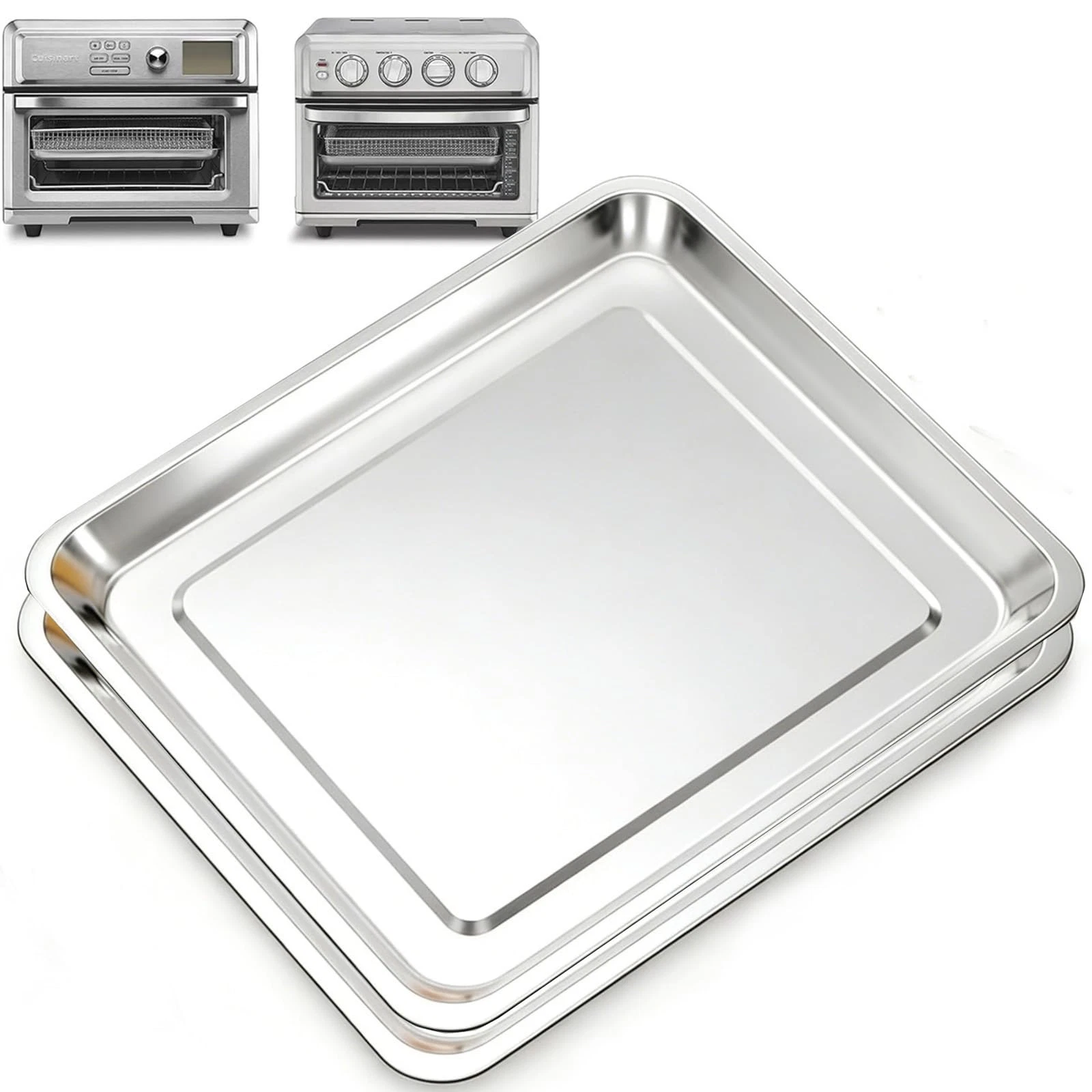 2-Pack Baking Sheet Set Stainless Steel, 2pack Sheet, Steel