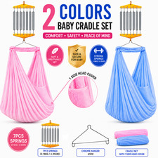 7-Springs 3 in 1 Baby Spring Baby Cradle Net Hanger Cot Set