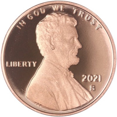 2021 S Lincoln Shield Cent Gem DCam Proof