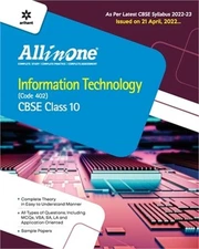 CBSE All In One Information Technology (Code 402) Class 11 2022-23 Edition (As p