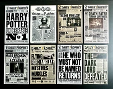 Harry Potter Daily Prophet Newspaper Laminated Flexible Fridge Magnets