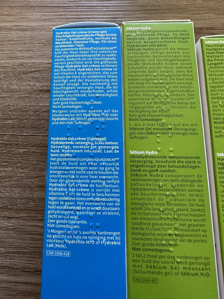 Bioderma Sebium Hydra, Matte Control, Sensibio Eye Gel, Hydra Gel Creme Lot New - Image 4 of 4