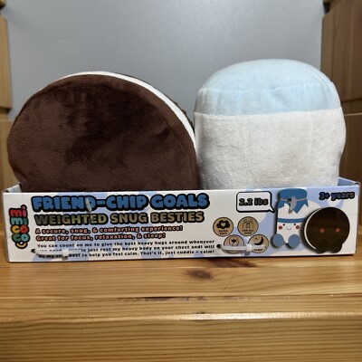 Mimicoco Weighted Plush Friend-Chip Goals Set of 2 Snug Besties