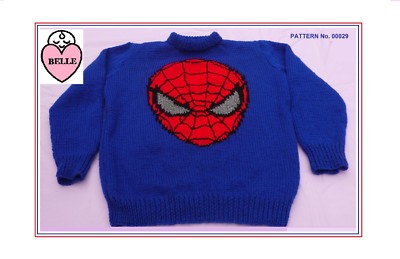 spiderman sweater pattern