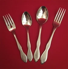 Oneida 1881 Twilight Satin Style Stainless Flatware Forks Spoons Sets You Choose