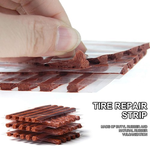 Car Tire Repair Tools Kit with Rubber Strips Tubeless Tyre Puncture Studding - Picture 3 of 5