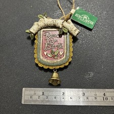 Kurt S Adler Christmas Ornament Peace On Earth With Tag