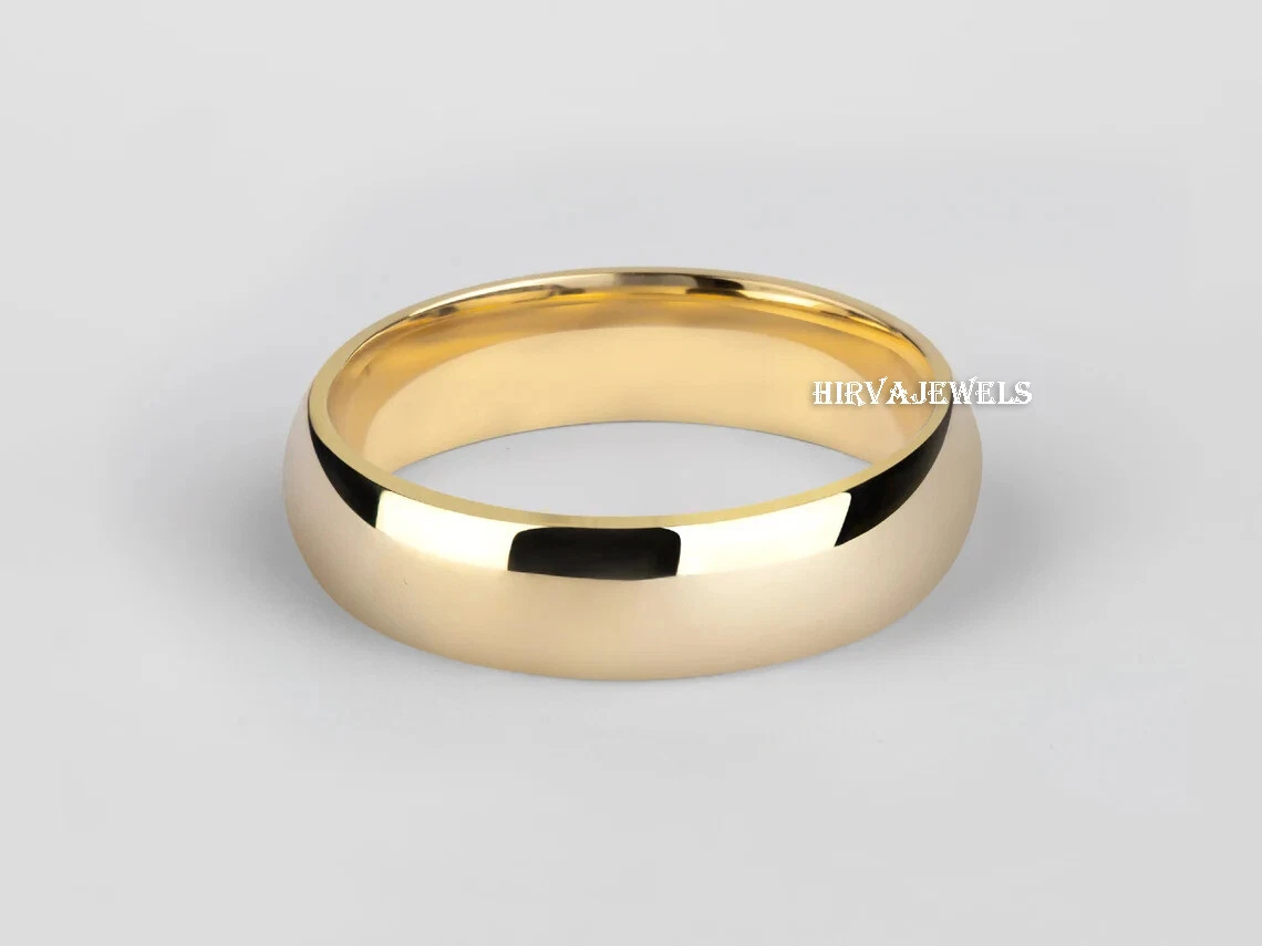 Classic Wedding Ring in 14k Yellow Gold (6mm)