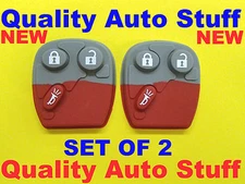 New Set of 2 Keyless Remote FOB Rubber 3 Button Pad LHJ011 MYT3X6898B Lot 2X