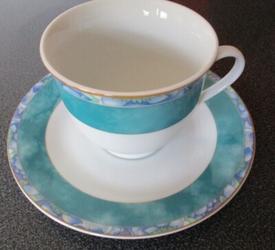 Tolle Porzellan Van Well Kaffee Tasse 2tlg.