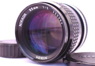 [EXC+5] Nikon Ai Nikkor 85 mm f/2 MF Prime Objektiv kostenloser schneller Versand Japan #104