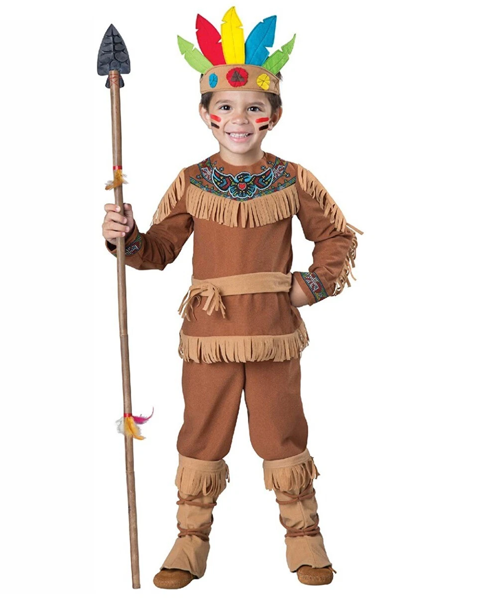 CK2358 Toddler Indian American Boys Child Pocahontas Book Week