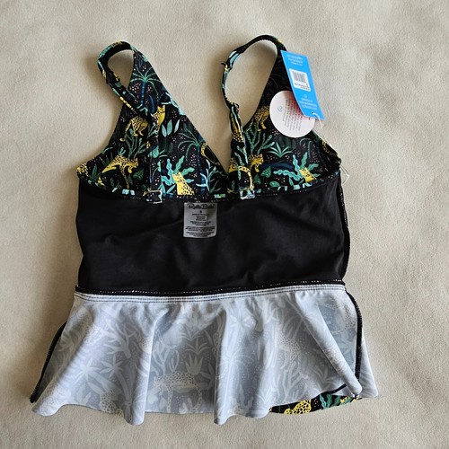RuffleButts Child's Size Small Ruffled Swim Top Swimsuit UPF Protection New NWT - Picture 4 of 11