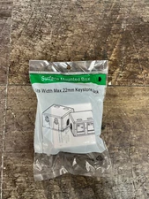 Lot of 124 Surface Mounted Box Fits Width Max.22mm Keystone Jack