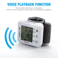 Automatic Digital Wrist Blood Pressure Monitor BP Cuff Machine Test Device USA