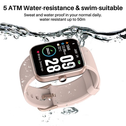 TOZO S2 44mm Bluetooth Montre Connectée Alexa Écran Tactile Fitness Tracker Étanche - Photo 5 sur 8