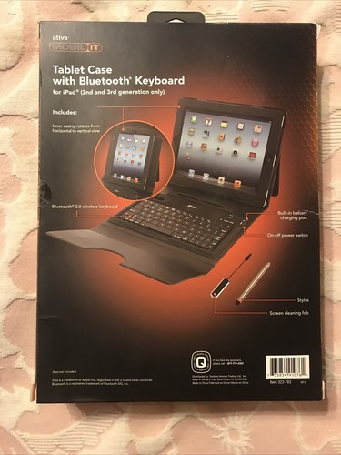 Ativa Mobil It Tablet Case With Bluetooth Keyboard For iPad(2nd&3rd Generation. - Picture 4 of 5