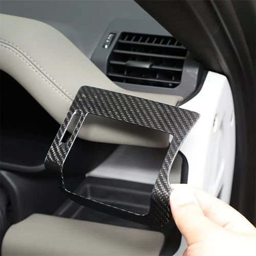 For Land Rover Defender 90 110 2020+ RHD Carbon Fiber Side Air Vent Outlet Cover - Picture 7 of 12