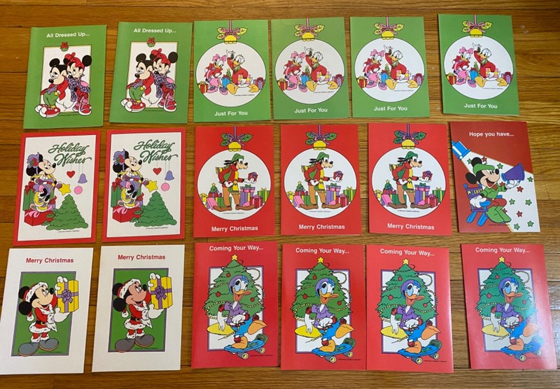 DISNEY Vintage Christmas Cards Grand Award 