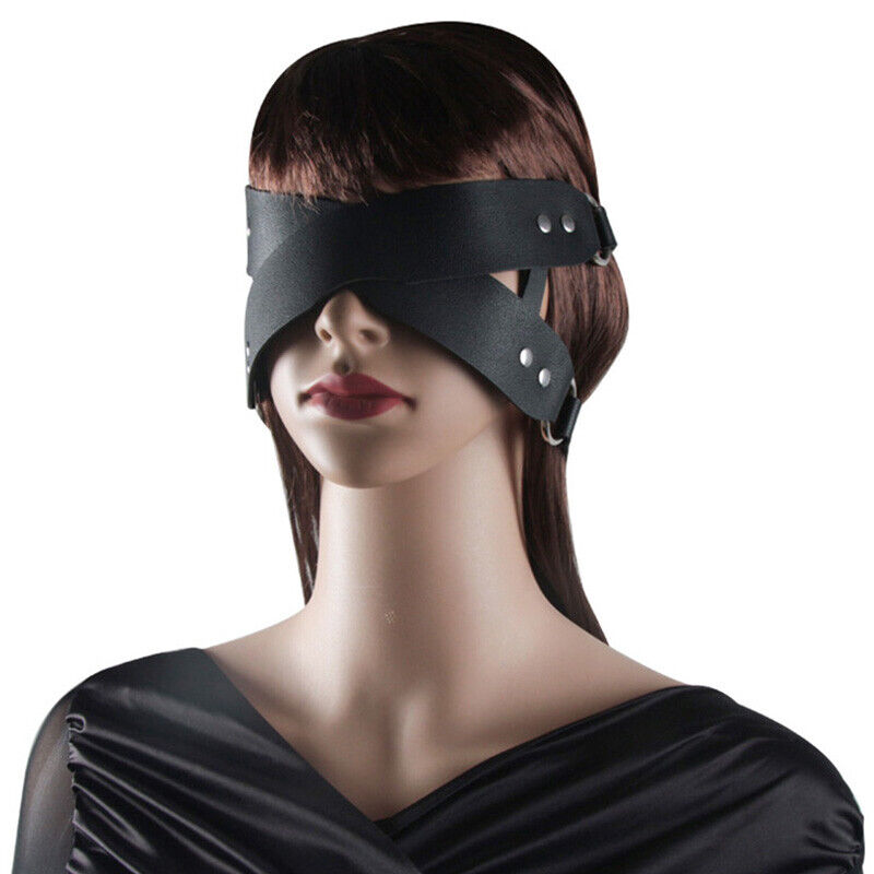 Cross Leather Blindfold Eye Mask – Kinky Cloth