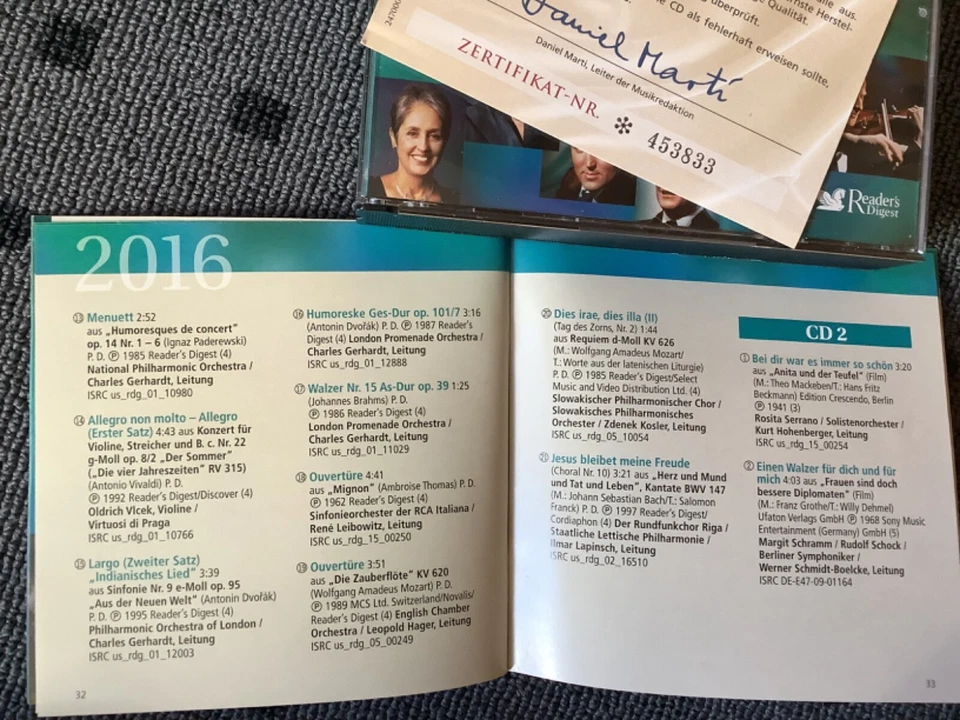 CD - Box * Reader's Digest * Das Musik-Jahr 2016 * 3 CD * TOP!!! - Bild 3 von 4