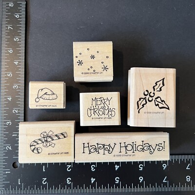 Rubber Stamp Christmas LOT OF 6 Stamps Stampin Up Vintage UNUSED | eBay
