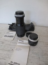 Vivitar Macro Focusing Zoom Lens 75-205mm 2X Matched Multiplier