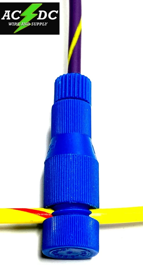 100 Pack BLUE Posi-Tap #PTA1618 14-16 ga wire connector  - Image 3 of 3