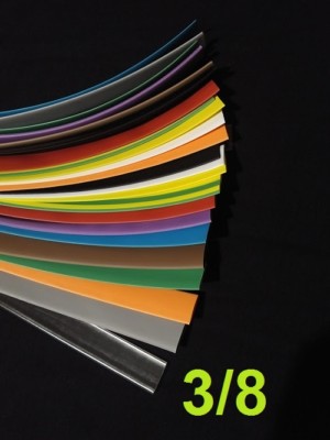 3/8 '' IN 9.5mm  ASSORTED *12*COLORS  2:1 heat shrink tubing polyolefin (12 FOOT)