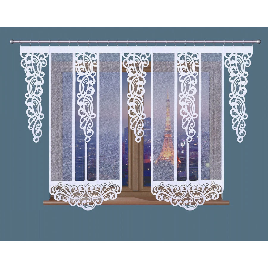 Fertiggardine Gardinen Set Vorhänge Schiebegardine Flächenvorhang Kräuselband - Bild 2 von 4