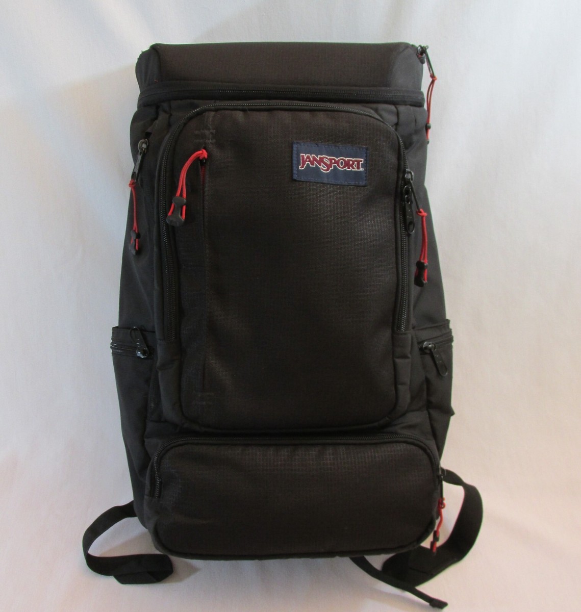 JanSport Black Backpack Sentinel 31L Hiking Student Work Padded