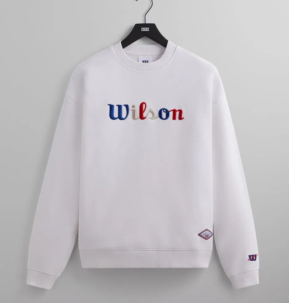 Kith Wilson Eiffel Tower Crewneck Embroidered Logos White
