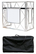 American DJ Pro Event Table 2 Foldable Portable Metal DJ Booth Facade+Bag ADJ