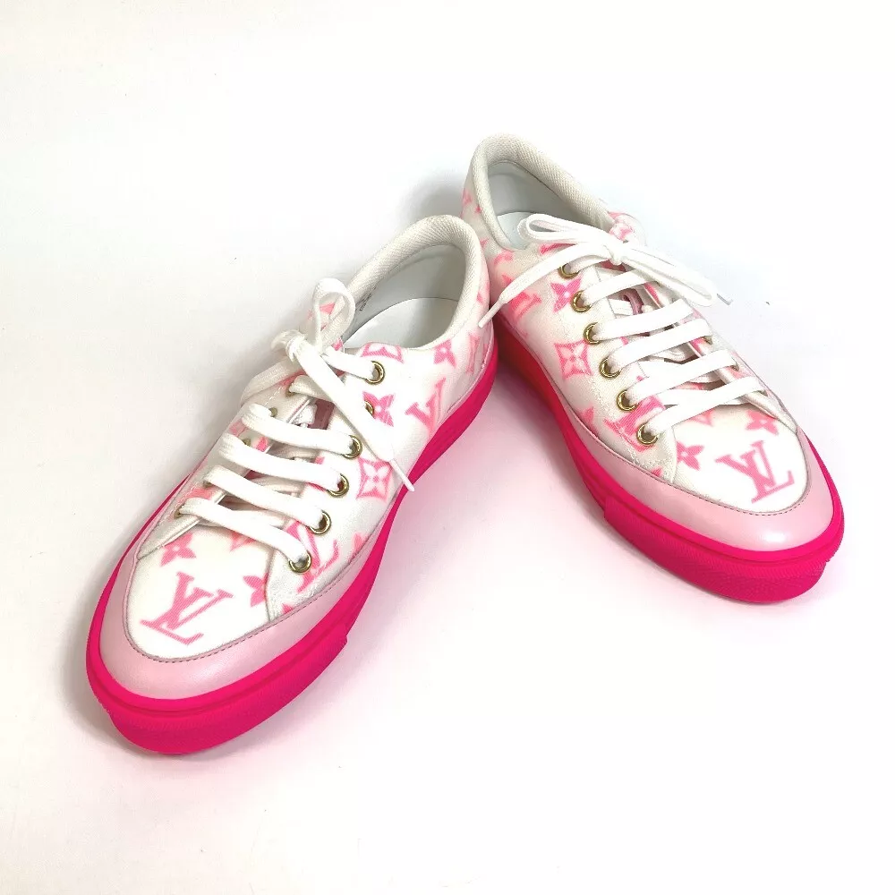 UNUSED LOUIS VUITTON Monogram Stellar line technical fabric Low cut sneakers