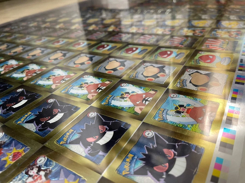 1999 Pokémon Artbox GOLD Uncut Sheet - Image 2 of 4