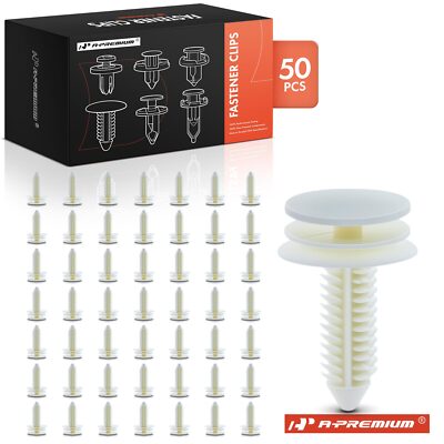 A-Premium 50Pcs 8mm Door Trim Panel Retainer Fasteners Clips for Chevy Cadillac