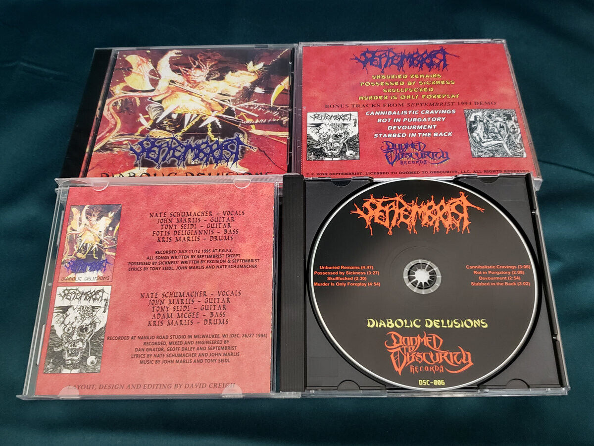 Septembrist - Diabolic Delusions 1995 [CD] (2022 issue) 1 copy