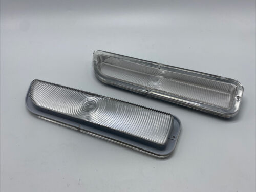 62 63 64 65 66 GMC Pick Up Truck Turn Signal Parking Light Lamp Lens PR CLEAR - Picture 2 of 2
