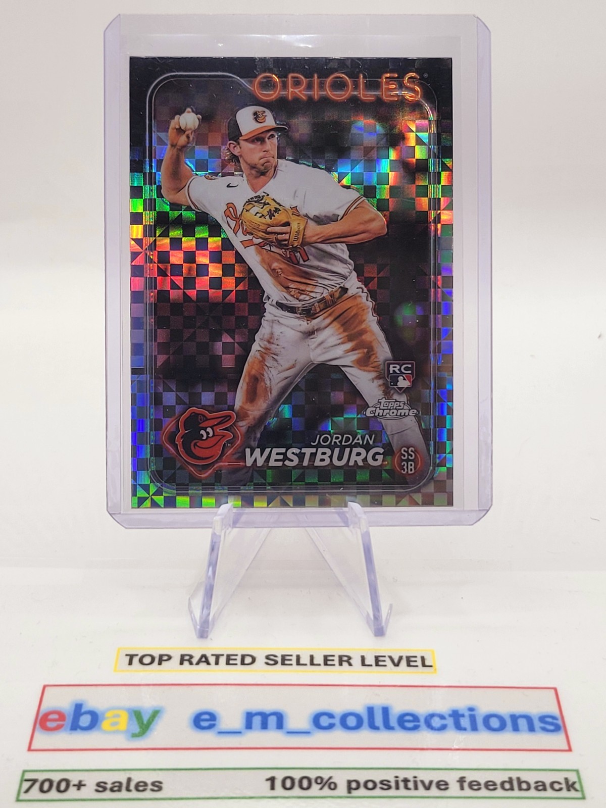 JORDAN WESTBURG 2024 Topps Chrome XFRACTOR Parallel ROOKIE #277 Orioles MT-GEM