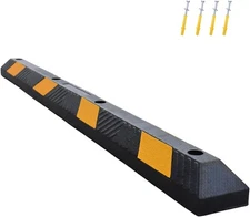 6ft Parking Curb with Install Kits,Car Parking Stopper for Garage Parking