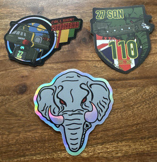 27 Squadron Stickers.