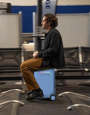 US 20'' Smart Rideable Suitcase 31L Electric Luggage Scooter For Travel &APP