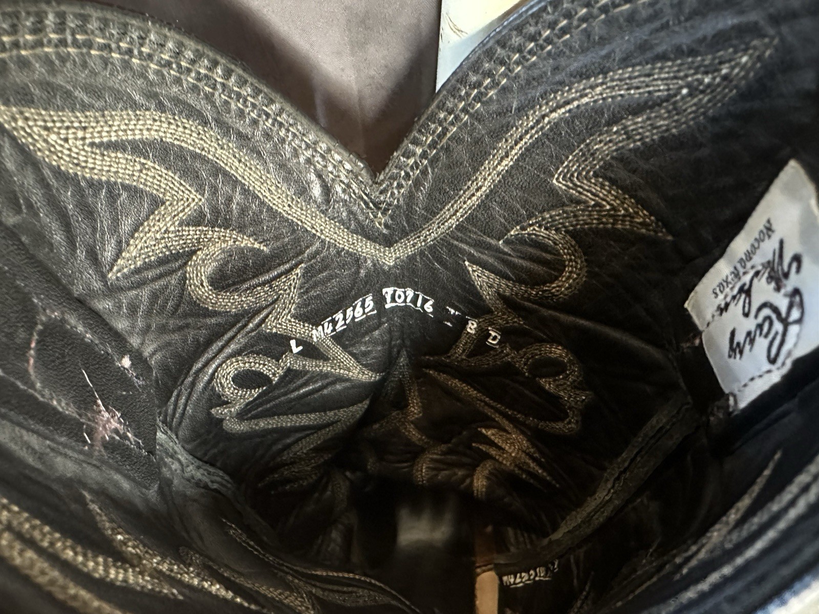 Vintage Larry Mahan Cowboy Boots Python Snakeskin… - image 17