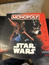 Disney Star Wars Monopoly Dark Side Edition Board Game- New