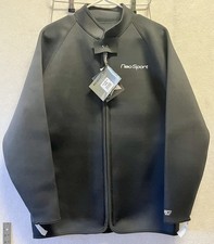 Neosport 3x scuba zip jacket top Women's Thermoprene Wetsuit-Black size 3XL