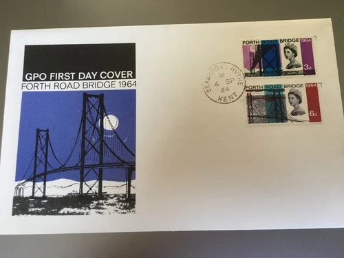 GB STAMPS RARE FIRST DAY COVER 1964 FORTH BRIDGE SEABROOK